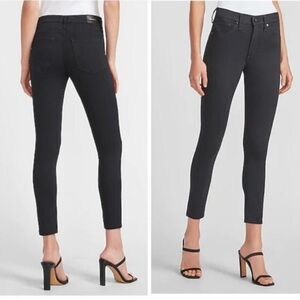 Express Mid Rise Black Skinny Jeans